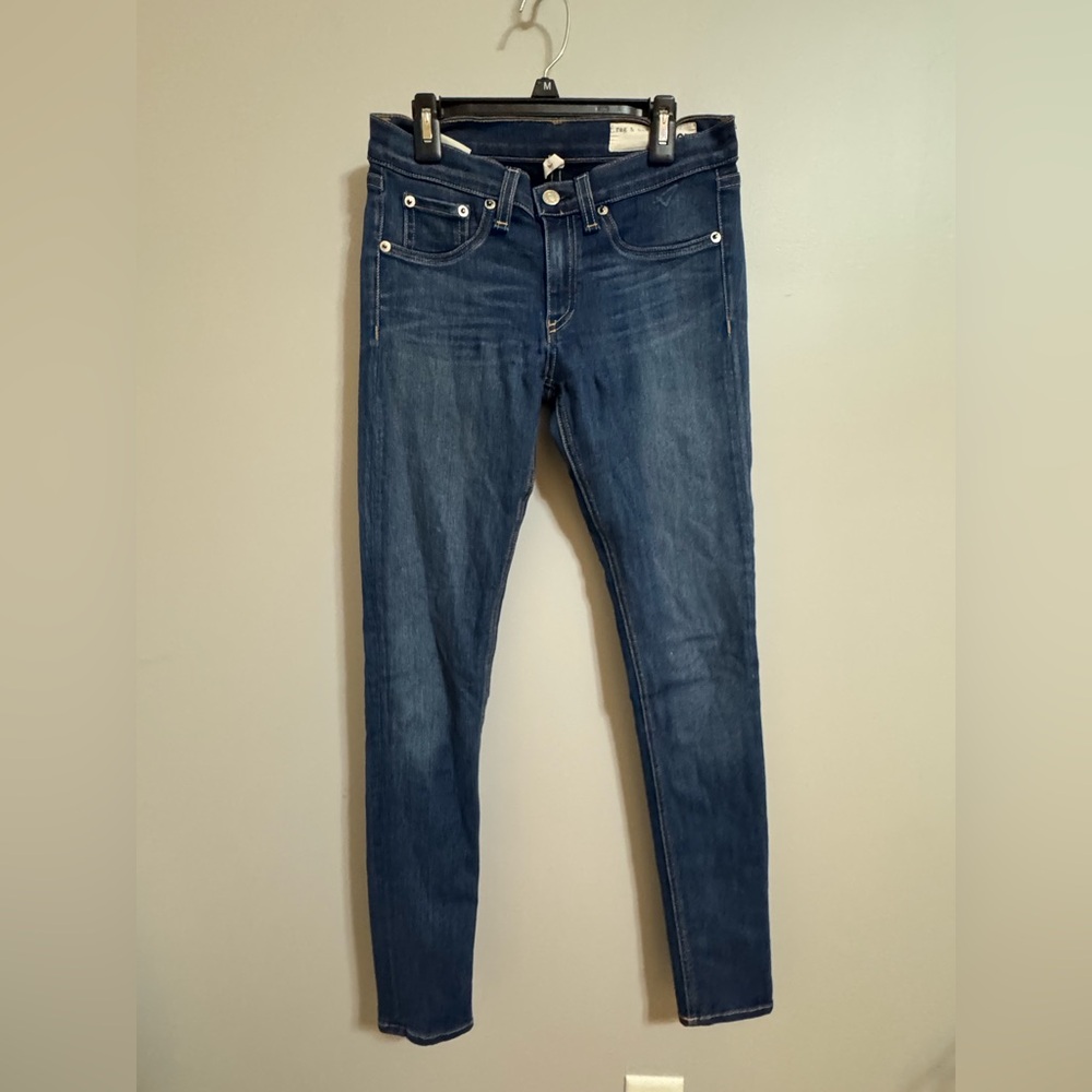 rag & bone Dark Blue stretch‎ Skinny Jeans Sz 27